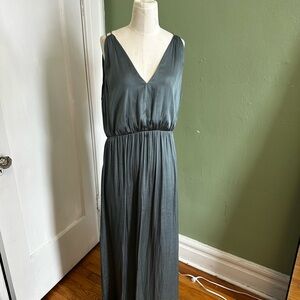 H&M Charcoal Sleeveless Maxi Dress